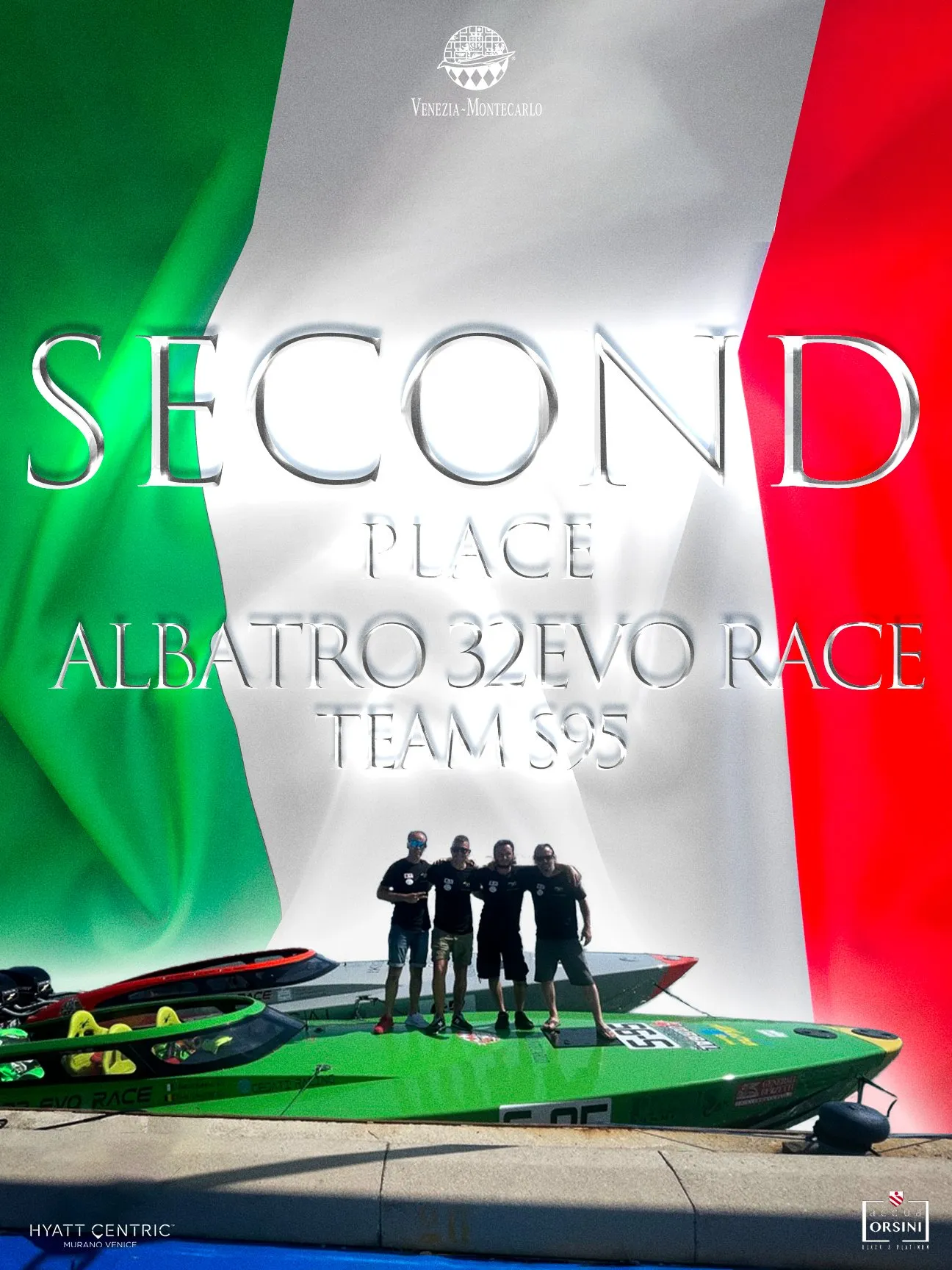 Poster ufficiale del 2° posto: Albatro 32 Evo Race, Team S95