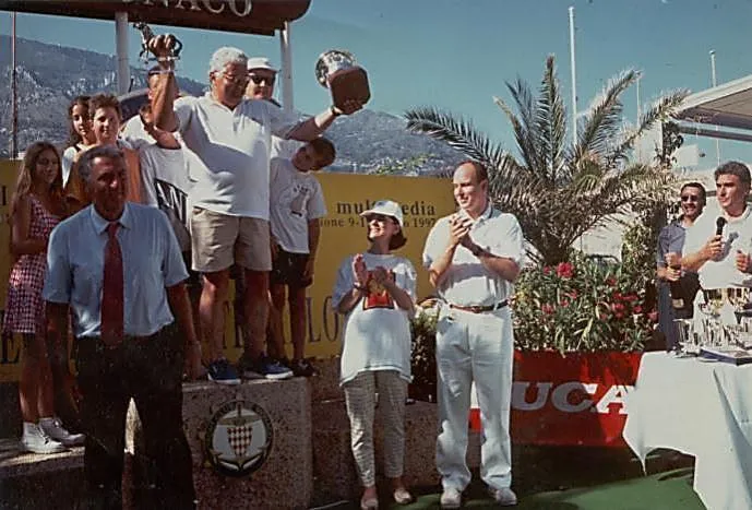 Monte Carlo 1997: il podio sotto gli occhi del Principe Alberto